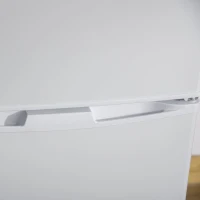 HOMCOM Mini Fridge 3.2 Cu.Ft with Freezer, Adjustable Shelf, Compact Refrigerator for Dorm, Office, White(m-12)