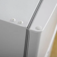 HOMCOM Mini Fridge 3.2 Cu.Ft with Freezer, Adjustable Shelf, Compact Refrigerator for Dorm, Office, White(m-14)