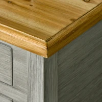 HOMCOM Vintage Console Table with 2 Drawers, Retro Entryway Table for Hallway, Living Room and Hallway, Grey(m-9)