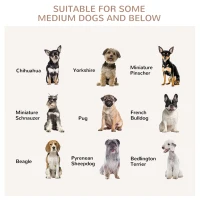 PawHut Dog Crate Furniture, Heavy Duty Dog Kennel End Table with Removable Tray, for Small Medium Dogs, Indoor Use, Black(m-7)