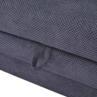 HOMCOM Pull Out Sofa Bed, Modern Convertible Loveseat Sleeper, Upholstered Sleeper Sofa for Small Space, Living Room, Apartment and Dorm, Dark Grey(m-8)