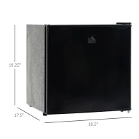 HOMCOM Mini Freezer Countertop, 1.1 Cu.Ft Compact Upright Freezer with Removable Shelves, Reversible Door for Home, Dorm, Apartment and Office, Black(m-3)