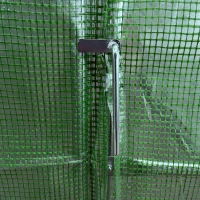 Outsunny 19 x 10 x 6.6ft Outdoor Walk-in Tunnel Greenhouse Portable Plant Gardening Warm House with PE Cover Green(m-10)