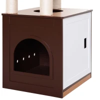 PawHut Multi-Level 57" Cat Tree Large Perch & Condo(m-10)