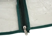 Outsunny 40"L x 20"W x 59"H Walk-in Garden Greenhouse with Durable Steel Frame Outdoor Hot House Tomato Plant Warm House w/ Roll up Door, PVC Cover, Clear(m-8)