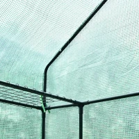 Outsunny Walk-in Greenhouse 4-Tier Large Warm Herb Plants and Flower Green house Warm House with Shelves for Lawn Garden Outdoor, Green (56 x 30 x 78-Inch)(m-8)