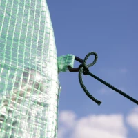 Outsunny 10' x 3' x 7' Tunnel Greenhouse Outdoor Walk-In Hot House with Roll-up Windows and Zippered Door, Steel Frame, PE Cover, Green(m-8)