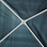 Outsunny 10x10ft Party Tent Portable Gazebo Folding Garden Canopy Event Shelter Outdoor Sunshade Blue(m-7)