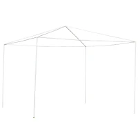 Outsunny 10x10ft Party Tent Portable Gazebo Folding Garden Canopy Event Shelter Outdoor Sunshade Green(m-7)