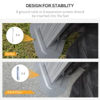 Outsunny 12' x 10' Hardtop Gazebo Steel Canopy Outdoor Pergola with Netting and Aluminum Frame for Patios, Gardens, Lawns, Dark Grey(m-7)