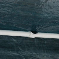 Outsunny 10x10ft Party Tent Portable Gazebo Folding Garden Canopy Event Shelter Outdoor Sunshade Blue(m-8)