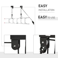 Soozier Kayak Canoe Hoist Lift for Garage or Storage in Shop 110 lb. Working Capacity(m-6)