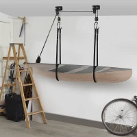 Soozier Kayak Canoe Hoist Lift for Garage or Storage in Shop 110 lb. Working Capacity(m-1)