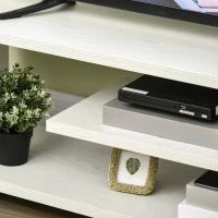 HOMCOM Modern TV Stand for TVs up to 45", TV Cabinet with Storage Shelf and Drawer, Entertainment Center for Living Room Bedroom, White Wood Grain(m-9)