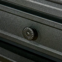 HOMCOM Freestanding Electric Fireplace Heater, Fireplace Stove with Realistic Flame Effect and Adjustable Temperature, Overheat Safety Protection, 750W/1500W, Black(m-11)