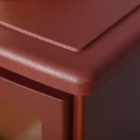 HOMCOM Electric Fireplace Stove, Free standing Fireplace Heater with Realistic Flame Effect, Overheat Safety Protection, 750W/1500W, Red(m-10)