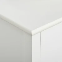 HOMCOM Modern 58" Kitchen Buffet with Hutch, Microwave Cabinet with Drawer and Storage Cupboard for Dining Room, White(m-12)