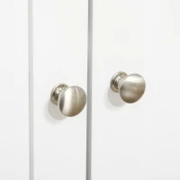 HOMCOM Modern 58" Kitchen Buffet with Hutch, Microwave Cabinet with Drawer and Storage Cupboard for Dining Room, White(m-14)