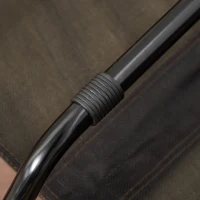 PawHut Elevated Pet Bed Portable Raised Cot with Non-Slip Feet for Outdoor & Indoor Use, Coffee(m-10)