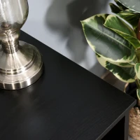 HOMCOM Wood Rolling File Cabinet Storage Organizer with 3 Large Open Shelves and Door Cabinet Door for Easy Storage and Mobility, Black(m-10)