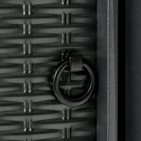 Outsunny 30 Inch Propane Fire Pit Table, 40,000BTU Round Gas Firepit with Protective Cover, Lid and Lava Rocks, CSA Certification for Outdoor, Patio, Black(m-10)