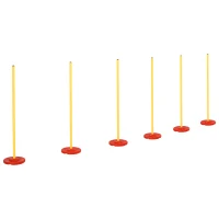 PawHut Dog Agility Training Equipment Fun Pet Obstacle Course Set Dog Agility Hurdle w/ Weaves Poles, Storage Bag for Pet Dog Outdoor Garden Patio Games Training(m-2)