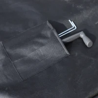 Outsunny Outdoor Large Umbrella Cover Patio Cantilever Banana Parasol Protector Weather Resistant Black(m-6)