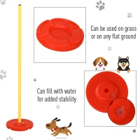 PawHut Dog Agility Training Equipment Fun Pet Obstacle Course Set Dog Agility Hurdle w/ Weaves Poles, Storage Bag for Pet Dog Outdoor Garden Patio Games Training(m-3)