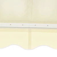 Outsunny 10' x 8' Patio Motorized/Manual Retractable Awning Outdoor Sun Shade Shelter Deck Remote Control Canopy, Beige(m-13)