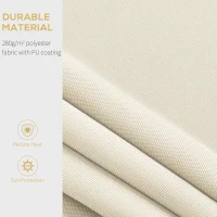 Outsunny 10' x 8' Patio Motorized/Manual Retractable Awning Outdoor Sun Shade Shelter Deck Remote Control Canopy, Beige(m-4)