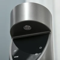 HOMCOM Tower Fan with Air Purifying Filter & Remote Control, Oscillating, Slim, Grey - Ideal for Home & Office(m-11)