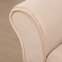 PawHut Pet Sofa Dog Couch Chaise Lounge Pet Bed with Storage Function Small Sized Dog Various Cat Sponge Cushioned Bed Lounge, Beige(m-10)