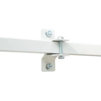 Outsunny 8' x 6.6' Patio Retractable Awning, Manual Exterior Sun Shade Deck Window Cover, Mixed Color(m-15)