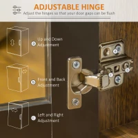 HOMCOM Buffet Cabinet, Glass Door Accent Sideboard with 3 Storage Drawers, Interior Adjustable Shelves, Console Table, Black and Natural(m-7)