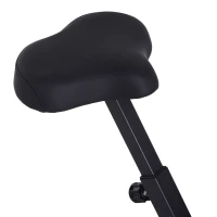 Soozier Foldable Exercise Bike with 8-Level Adjustable Magnetic Resistance, Indoor Stationary Bike X Bike with LCD Screen, Tablet Phone Holder for Home Aerobic Training, Black(m-11)