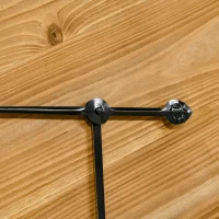 HOMCOM 30 Inch Large Wall Clocks for Home Decor, Silent Non Ticking Decorative Roman Numerals Oversized Clocks Battery Operated for Living Room Bedroom Kitchen, Black and Natural Wood Colour(m-9)