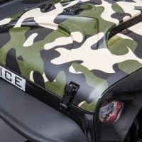 Aosom 12V Battery-Powered Kids Electric Ride On Truck Car with Wide Seat, Parent Remote Control & Bluetooth Music, Camo(m-11)