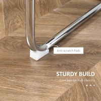 HOMCOM High-Back Dining Chairs Set of 2, PU Leather Accent Kitchen Chairs for Dining Room, Living Room with Bent Steel Base, Black(m-5)