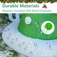 HOMCOM 7' Inflatable Santa Claus Puppy Christmas Tree LED Lights Decoration(m-5)