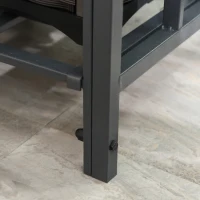 Outsunny 6.8ft Decorative Metal Garden Arch with 2 Planter Boxes Outdoor Walkway Arbor for Climbing Vine Plants Patio Backyard Lawn Party Ceremony(m-12)