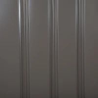 Outsunny 8.4ft x 4.7ft Steel Backyard Garden Utility Storage Tool Shed Kit Double Sliding Door Pent Roof, Grey(m-7)