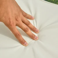 Outsunny 7-Piece Outdoor PE Wicker Patio Sofa Sets, Modern Rattan Conversation Furniture Set with Cushions & Table, Cream(m-11)