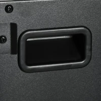 HOMCOM 40" 1500W Recessed and Wall Mounted Electric Fireplace Inserts with Remote, Adjustable Flame Color and Brightness, Cryolite-Effect Rocks, Black(m-11)