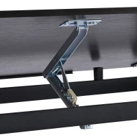 HOMCOM 47'' Drawing and Drafting Table, Art Craft Hobby Desk, Studio Desk, Angle Adjustable Top, Wood Surface for Drawing Painting Writing and Studying Black(m-8)