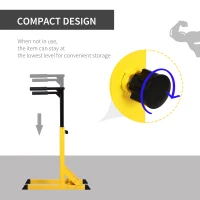 Soozier Heavy Duty Dip Stand Parallel Dip Station Dip Bar Steel Height Ajustable for Home Gym(m-6)