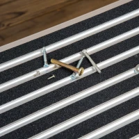 DURHAND Work Platform, Non-slip Aluminium Step Ladder, Portable Bench for Car Washing, Repairing, Cleaning and Painting, 330lbs Capacity(m-7)