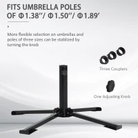 Outsunny Folding Portable Beach Umbrella Weight Base Garden Market Parasol Weight Stand Outdoor Patio Offset Holder(m-5)