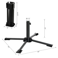 Outsunny Folding Portable Beach Umbrella Weight Base Garden Market Parasol Weight Stand Outdoor Patio Offset Holder(m-3)