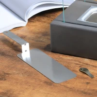 HOMCOM Tabletop Fireplace, 13" Concrete Alcohol Fireplace with Stainless Steel Lid for Indoor and Outdoor, 0.04 Gal Max 195 Sq. Ft., Dark Gray(m-9)