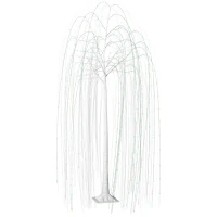 HOMCOM 6’ Artificial Willow Tree Light with 864 Color Changing LED Lights for Home Party, Indoor and Covered Outdoor Use(m-1)